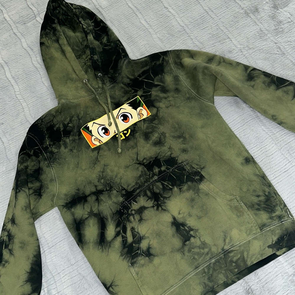 Hypland x Hunter Green Tie Dye Hoodie